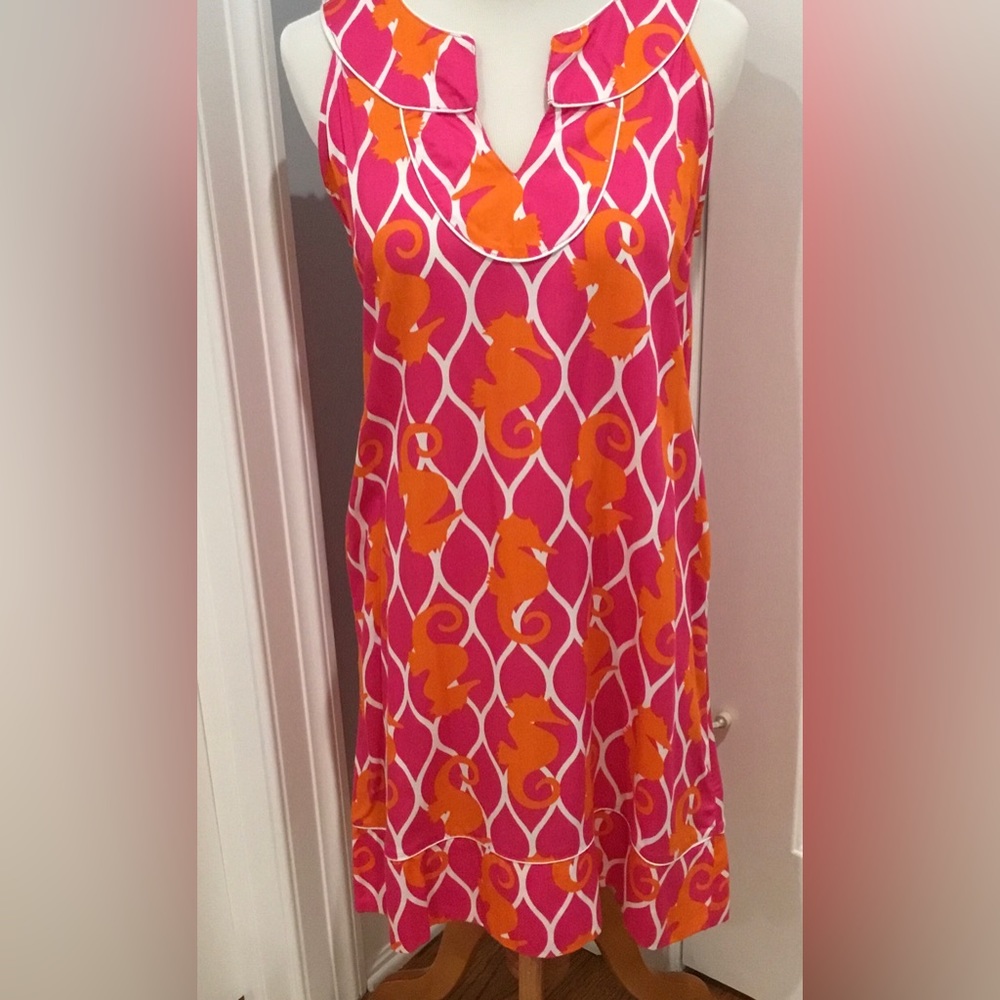 ESCAPADA SUMMERY SHIFT DRESS. FUN COLORS! SZ XS NWOT